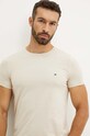 Oblečenie Tričko Tommy Hilfiger MW0MW10800 béžová