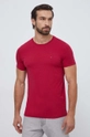 Tommy Hilfiger t-shirt bordowy