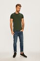Tommy Hilfiger tricou MW0MW10800 verde SS25