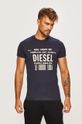 tmavomodrá Diesel - Pánske tričko Pánsky