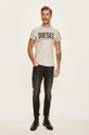 Diesel T-shirt 00SXED.0AAXJ szary SS21