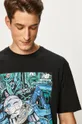 čierna New Balance - Pánske tričko MT93573BK