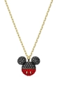 Swarovski - Náhrdelník MICKEY & MINNIE  Kov, Kryštál Swarowski