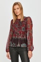 Desigual - Bluzka 20WWTKBW bordowy 20WWTKBW