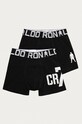 CR7 Cristiano Ronaldo - Bokserki dziecięce (2-pack) bokserki dopasowane czarny 8400.51.451