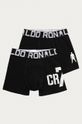 černá CR7 Cristiano Ronaldo - Dětské boxerky (2-pack) Chlapecký