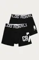 črna CR7 Cristiano Ronaldo otroške boksarice (2-pack) Fantovski