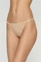 béžová Calvin Klein Underwear - Tangá (2-pak) Dámsky