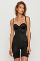 Spanx - Body modelujące Suit Your Fancy Strapless Cupped Mid-Thigh dzianina czarny 10156R