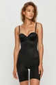 μαύρο Spanx - Κορμάκι διαμόρφωση σώματος Strapless Cupped Mid-Thigh Γυναικεία