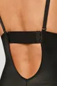 crna Spanx - Bodi za oblikovanje tijela Syf Plunge Low-Back Mid-Thigh