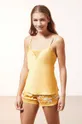 żółty Etam - Top piżamowy EVENTAIL Damski
