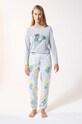 Etam - Пижамный комплект из 3 елеметов RITA гладкий серый 652309030