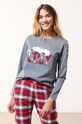 Etam - Komplet piżamowy 3-częściowy OWEN 652313402 szary AW20