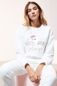Etam - Bluza piżamowa OOJAM dzianina biały 652313580