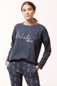 Etam - Longsleeve piżamowy OVIDE dzianina szary 652320504