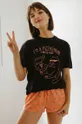 Undiz - T-shirt piżamowy CHATMANGIZ czarny