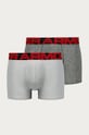 Under Armour - Bokserki (2-pack) 1363618.011 dzianina szary 1363618.011