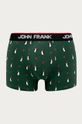 zelená John Frank - Boxerky Pánský