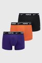 tmavě fialová Boxerky Nike (3-pak) Pánský