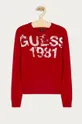 Guess Jeans - Gyerek pulóver 116-175 cm piros