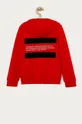 Calvin Klein Jeans - Detská bavlnená mikina 128-176 cm červená