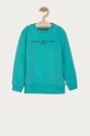 Tommy Hilfiger - Bluza copii 98-176 cm imprimeu turcoaz KB0KB05797