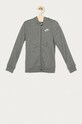 Nike Kids - Bluza dziecięca 122-170 cm z kapturem szary BV3699