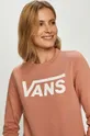 różowy Vans - Bluza bawełniana