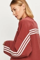 czerwony adidas Performance - Bluza GC6944