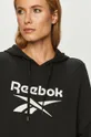 čierna Reebok Classic - Bavlnená mikina FT8187