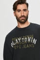 čierna Pepe Jeans - Bavlnená mikina Rufus