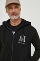 Armani Exchange Hanorac de bumbac negru 8NZMPP.ZJ1ZZ