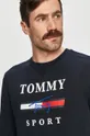 tmavomodrá Tommy Sport - Mikina