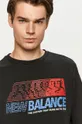 czarny New Balance - Bluza MT03509BK