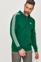 zöld adidas Originals - Pamut melegítőfelső GD9946