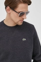 gray Lacoste sweatshirt