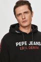 negru Pepe Jeans - Bluza DECLAN