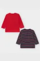 Mayoral - Detské tričko s dlhým rukávom 68-98 cm (2-pak) červená