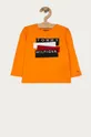 oranžová Tommy Hilfiger - Detské tričko s dlhým rukávom 74-176 cm Chlapčenský