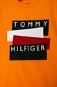 Chłopiec Tommy Hilfiger - Longsleeve dziecięcy 74-176 cm KB0KB05977 pomarańczowy