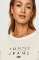 biela Tommy Jeans - Tričko s dlhým rukávom