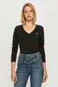 čierna Calvin Klein Jeans - Tričko s dlhým rukávom Dámsky