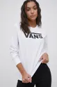 biela Vans - Tričko s dlhým rukávom