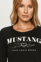 čierna Mustang - Tričko s dlhým rukávom