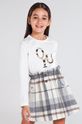 krémová Mayoral - Detské tričko s dlhým rukávom 128-167 cm Dievčenský