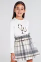 béžová Mayoral - Detské tričko s dlhým rukávom 128-167 cm Dievčenský