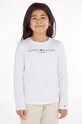 Tommy Hilfiger - Dětské tričko s dlouhým rukávem 128-176 cm kulatý bílá KG0KG05247