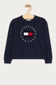 tmavomodrá Tommy Hilfiger - Detské tričko s dlhým rukávom 104-176 cm Dievčenský