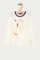 biela Detské tričko s dlhým rukávom Femi Stories Dievčenský